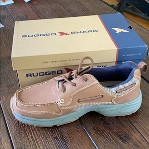Brand new rugged shark loafers